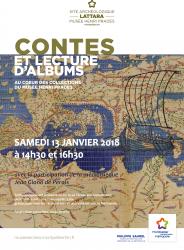 Le samedi 13 janvier à 14h30 et à 16h30, venez nombreux assister aux séances de contes au Site archéologique Lattara-musée Henri Prades de Lattes