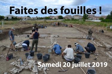 Le samedi 20 juillet 2019, de 9h à 12h et de 14h à 19h, le site archéologique Lattara-musée Henri Prades vous invite à découvrir le chantier de fouilles avec les archéologues de Lattara.