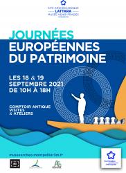 Samedi 18 et dimanche 19 septembre 2021, de 10h à 18h > Journées Européennes du Patrimoine à Lattara