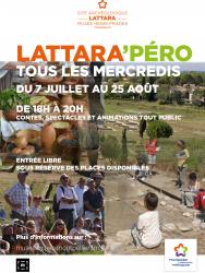 Rendez-vous tous les mercredis au Site archéologique Lattara-musée Henri Prades pour les Lattara'péro