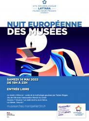 Samedi 14 mai 2022 > Nuit européenne des Musées au Site archéologique Lattara-musée Henri Prades.