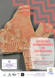 16 et 17 septembre 2017, de 10h à 18h, participez aux Journées Européennes du Patrimoine au site archéologique Lattara-musée Henri Prades à Lattes